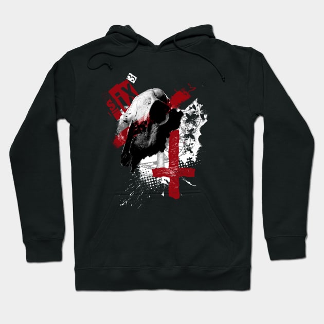 Bad to the Bone, Trash Polka, Trash style Hoodie by Lenny241